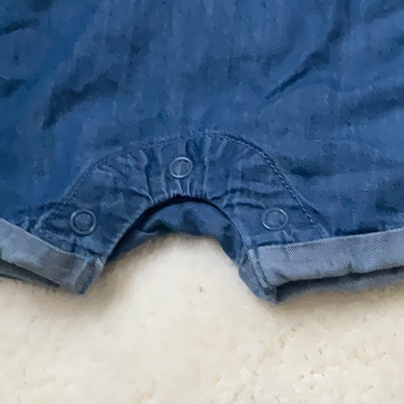 Okie Dokie denim one piece with snap fasten in the middle of the. 9m - Picture 6 of 7